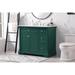 Mistana™ Rhys 42" Single Bathroom Vanity Set Wood/Marble in Green | 35 H x 42 W x 21.5 D in | Wayfair 32619DE3706944FD9CEC83A402F175A7