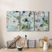 Red Barrel Studio® Blooming Softly- Premium Gallery Wrapped Canvas - Ready To Hang Canvas, in Blue/Green/Indigo | 60 H x 120 W x 1 D in | Wayfair