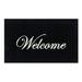 Ebern Designs Rielee Welcome Mat, 100% Coconut Coir Outdoor Doormat/Non-Slip Outdoor Coir Rugs Coir, in Black | 30 H x 1 W x 1 D in | Wayfair