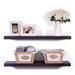 Wade Logan® Ashlay Floating Shelves Set Of 2 Wood in Black | 1.6 H x 60 W x 12 D in | Wayfair 3673C88431644C0BA8D9F571E66868A7