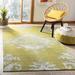 Green 72 x 30 x 0.25 in Indoor Area Rug - Red Barrel Studio® Hand-Knotted Chartreuse Area Rug Viscose/Cotton/Wool | 72 H x 30 W x 0.25 D in | Wayfair