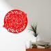 Trinx Decorative Wall Decal Vinyl in Red | 23 H x 24 W in | Wayfair F1E22C7BC427401A99AF8E9524F90090