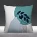 ULLI HOME Corini Abstract Mid-Century Indoor/Outdoor Throw Pillow Polyester/Polyfill blend | 18 H x 18 W x 4.5 D in | Wayfair