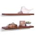 Wade Logan® Ashlay Floating Shelves Set Of 2 Wood in Brown | 1.6 H x 60 W x 12 D in | Wayfair 1704D1DE9AFD438084628B57AB486A25