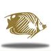 Red Barrel Studio® Casselman Butterfly Fish Metal in Yellow | 7.25 H x 12 W x 0.06 D in | Wayfair D3AFB633899A480B8C8AADE619AD2861