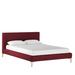 AllModern Rand Velvet Bed Upholstered in Brown | 37 H x 79 W x 92 D in | Wayfair 41A36B90B80C45FF8DD195B61456951D