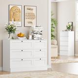 Wade Logan® Beckwourth 6 Drawer 43.31" W Double Dresser Wood in White | 32.28 H x 43.31 W x 15.75 D in | Wayfair 09BB24684A7E4819A347ABC33B63E863