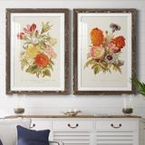 Lark Manor™ Antique Floral Bouquet I - 2 Piece Picture Frame Print Set Paper in White | 24 H x 36 W x 1.5 D in | Wayfair