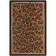 Gray 33 x 0.25 in Area Rug - House of Hampton® Altman Animal Print Hand Knotted Wool Black/Brown Area Rug Wool | 33 W x 0.25 D in | Wayfair