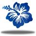 Bayou Breeze Torpey Hibiscus Flower Wall Accent Metal in White/Blue | 36 H x 36 W x 0.06 D in | Wayfair AF7A95D2DE47416DB0D65E3E5241E7A6