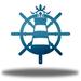 Longshore Tides Chere Ship Wheel Lighthouse Wall Accent Metal in Green/Blue | 24 H x 24 W x 0.06 D in | Wayfair DC7866A34031467C94D6E79743D08C20