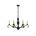 Canora Grey Alax 33" Wide Emory 6 Light Chandelier Metal in Brown | 21 H x 33 W x 33 D in | Wayfair F8A5EF2CBE2548C6925EE8B6D3CA60AC