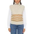 ESPRIT Women's 101ee1i308 Sweater, Sand, M