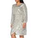 Gina Bacconi Women's Sequin Dress Cocktail, Silver, 22