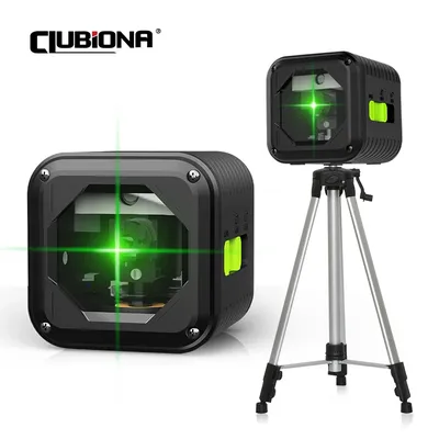 ClUBIONA-Kit d'outils de mesure laser à faisceau vert et rouge portable 2 lignes horizontal