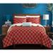 Chic Home Henstridge 8-piece Red Reversible Duvet Cover Set