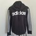Adidas Tops | Adidas Women's Essentials 3-Stripes Linear Logo Pullover Hoodie, Size S | Color: Black/White | Size: S