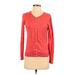 Old Navy Cardigan Sweater: Orange Solid Sweaters & Sweatshirts - Women's Size Small