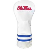 White Ole Miss Rebels Driver Headcover