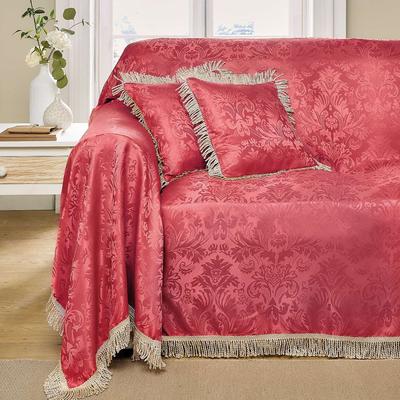 2 Seater Sofa Cover And 2 Cushions Burgundy