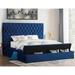 Best Master Furniture Rachel High Profile Upholstered Platform Bed