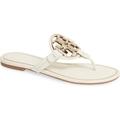 Tory Burch Shoes | Nib Tory Burch Metal Miller Leather Sandal Bleach White Us 7 7.5 8 8.5 9 9.5 | Color: Gold/White | Size: Various