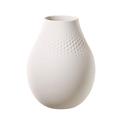 Villeroy & Boch Collier Blanc Vase Perle No. 2, 16x16x20 cm, Premium Porcelain, White