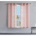 Juicy Couture Animal Print Sheer Grommet Curtain Panel Polyester in Pink/Brown | 38 H in | Wayfair JYC015186
