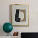 Everly Quinn Cardboard Cutouts II- Premium Framed Canvas - Ready To Hang Canvas in Black/Blue/Green | 16 H x 19 W x 1.5 D in | Wayfair