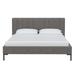 Wade Logan® Halpin Upholstered Low Profile Platform Bed Metal in Gray | 37 H x 60 W x 85 D in | Wayfair 7762B070810340018A6E345D244B9D90