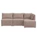 Brown Sectional - Birch Lane™ Belmoor 98" Wide Reversible Modular Sofa & Chaise w/ Ottoman Polyester/Upholstery | 30 H x 93 W x 62 D in | Wayfair