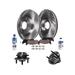 2005-2010 Chevrolet Cobalt Front Brake Pad and Rotor and Wheel Hub Kit - Detroit Axle