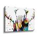 Latitude Run® Motley Elephant Freckles I by Aldridge - Graphic Art on Canvas Canvas, Cotton in White | 36 H x 10 W x 2 D in | Wayfair