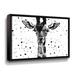 Latitude Run® Motley Giraffe Freckles II by Aldridge - Graphic Art on Canvas Canvas, Cotton in Black | 8 H x 10 W x 2 D in | Wayfair