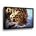 Latitude Run® Leopard Lost in Thought by Aldridge - Graphic Art on Canvas Canvas, Cotton in White | 36 H x 48 W x 2 D in | Wayfair