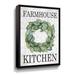 Gracie Oaks Farmhouse Kitchen by Lettered & Lined - Graphic Art on Canvas in White | 24 H x 4.5 W x 2 D in | Wayfair