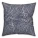 East Urban Home Botanical Sketch 4 Outdoor Square Pillow Cover & Insert Polyester/Polyfill blend in Blue | 16 H x 16 W x 1.5 D in | Wayfair