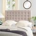 LAMAR TAUPE TUFTED HEADBOARD (QUEEN) - Safavieh MCR4626A