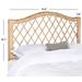 GABRIELLE WHITE WASHED WICKER HEADBOARD (QUEEN) - Safavieh SEA8031C-Q