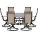 Canora Grey Alejandria 7 Piece Outdoor Dining Set Metal in Brown/Gray | 28 H x 60 W x 60 D in | Wayfair 6C8CA73B77F7432DBB441E10ECAE2D6C