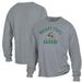 Men's ComfortWash Gray Wright State Raiders Arch Logo Garment Dyed Long Sleeve T-Shirt