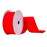 Vickerman 669884 - 2.5"x10yd Red Faux Fur Ribbon (Q214895) Red Colored Christmas Ribbons