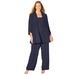 Plus Size Women's Masquerade Beaded Pant Set by Catherines in Mariner Navy (Size 26 W)