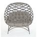 Cozy Pumpkin Chair in Crossweave Sand by Flowerhouse in Sand