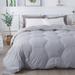 Honeycomb Stitch Down Alternative Comforter, Glacier Grey by St. James Home in Grey (Size FL/QUE)