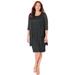 Plus Size Women's Sparkling Lace Jacket Dress by Catherines in Black (Size 26 WP)