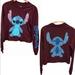 Disney Tops | Disney Stitch Front & Back Graphics Shirt, Small | Color: Brown/Red | Size: S