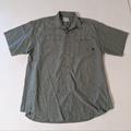 Columbia Shirts | Columbia Grt Rayon Blend Shirt Men Xl Button Front Green Pocket Short Sleeve | Color: Green | Size: Xl
