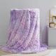 Zangge Bedding Long Hair Shaggy Throw Blanket Faux Fur Super Soft Long Pile Plush Double Layer Bed Blanket for Bed Sofa Couch Office Violet 200cmx230cm