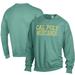 Men's ComfortWash Green Cal Poly Mustangs Stack Garment Dyed Crewneck Pullover Sweatshirt